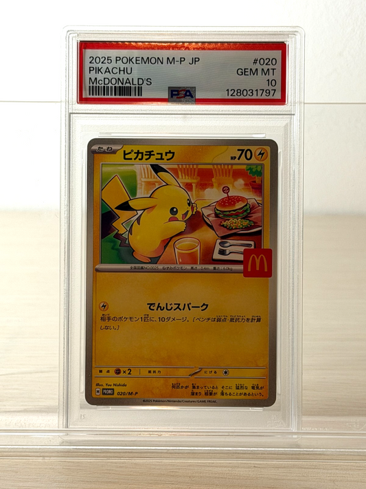 [PSA10]Pokemon Card Pikachu 020/M-P McDonald's Promo Limited Japanese 128031797