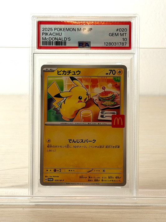 [PSA10]Pokemon Card Pikachu 020/M-P McDonald's Promo Limited Japanese 128031787